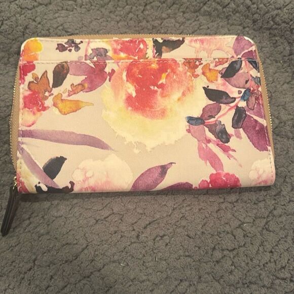 Floral Print Women's Wallet Credit Card Holder Elegant Special Occasion - Picture 12 of 15